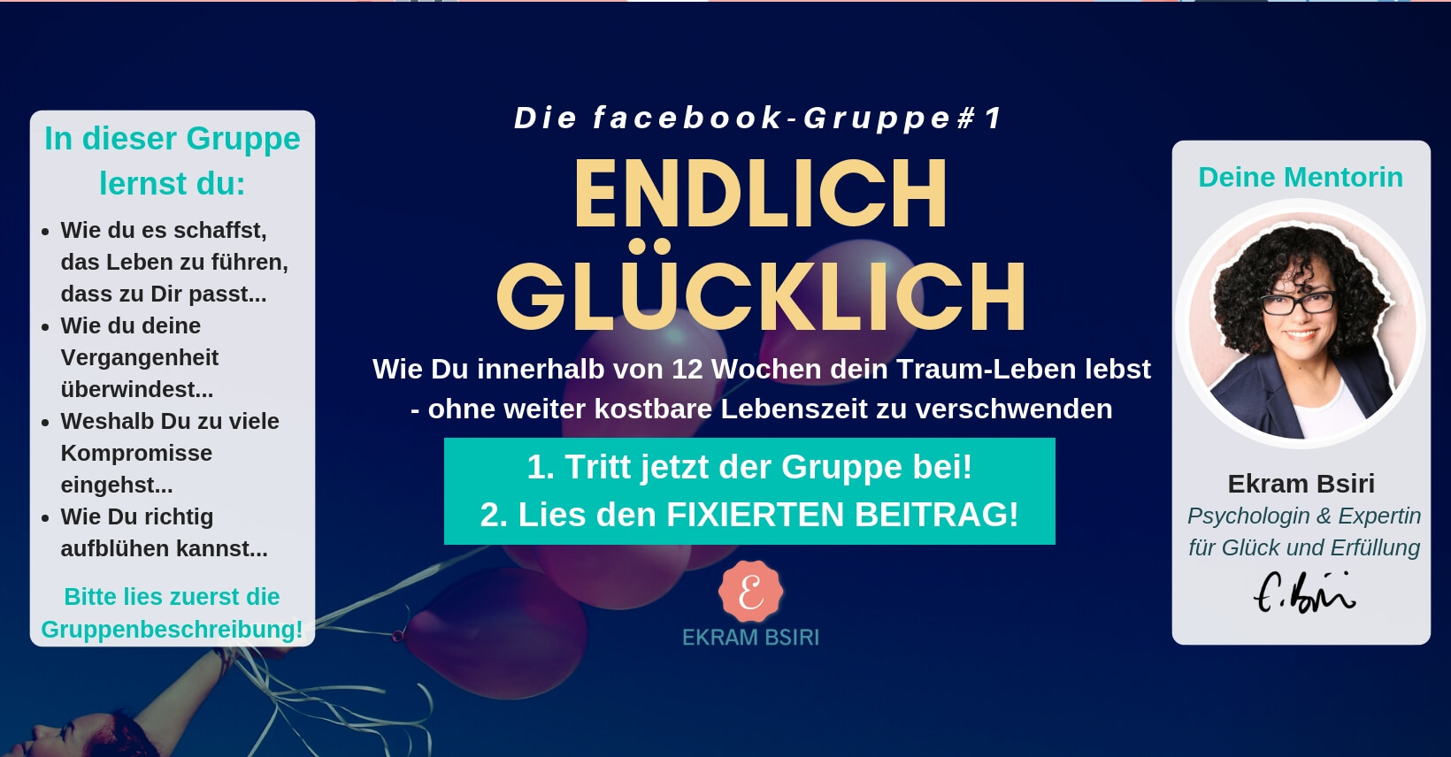 endlich glücklich sein gruppe
